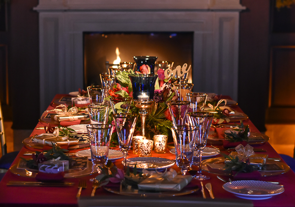 Holiday Party Table Setting