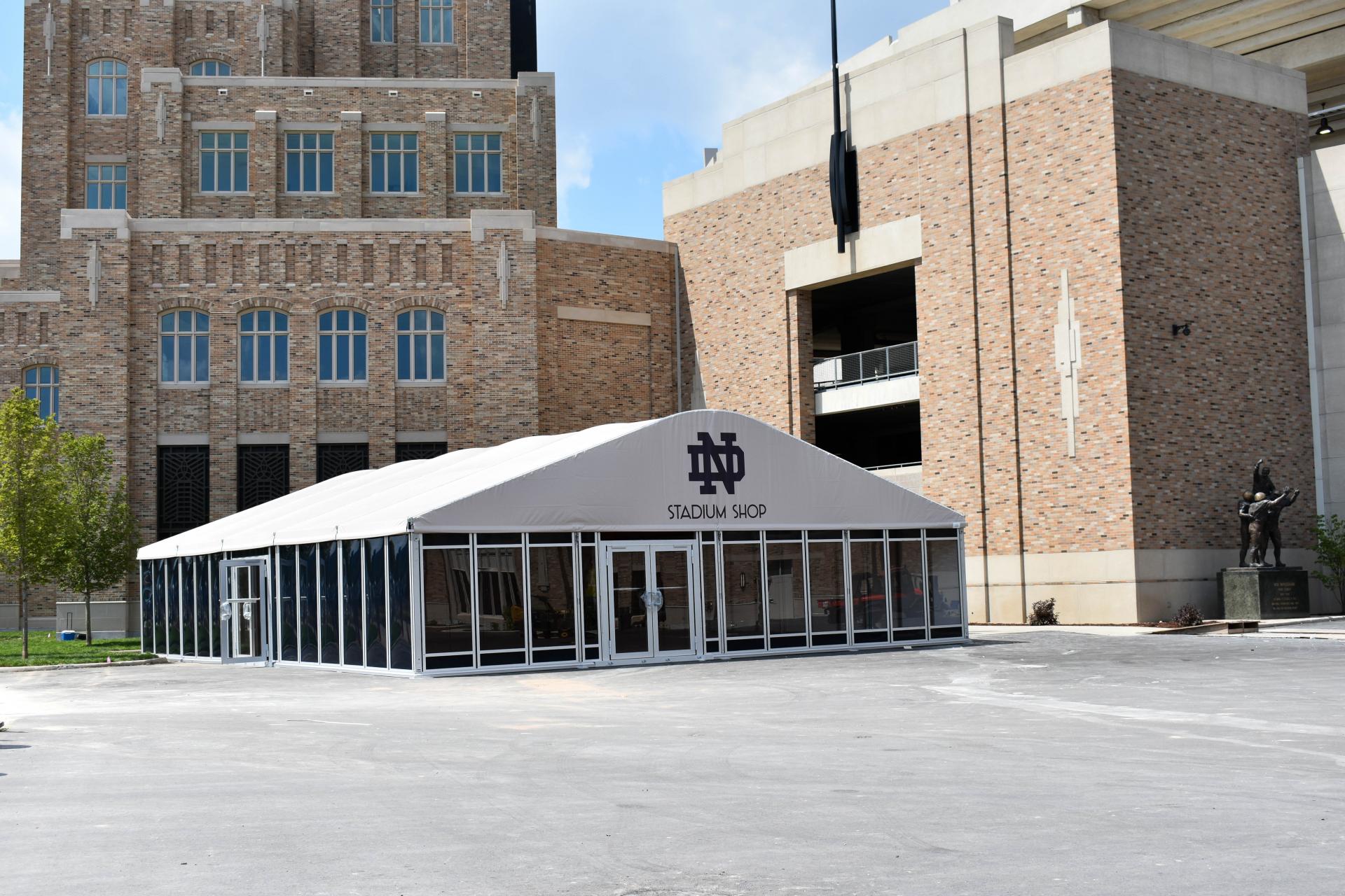 Hammes Bookstore Custom Tent At University Of Notre Dame Stadium