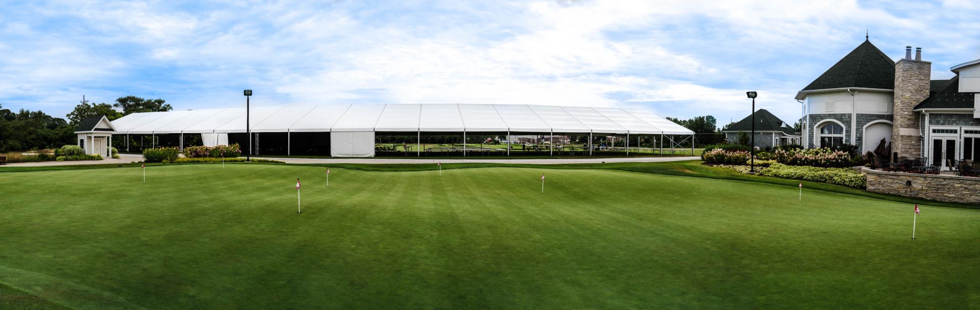 Structure Tent Rental on a Golf Course