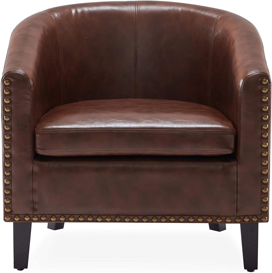 Leather Barrel Chairs | AAYS Rental