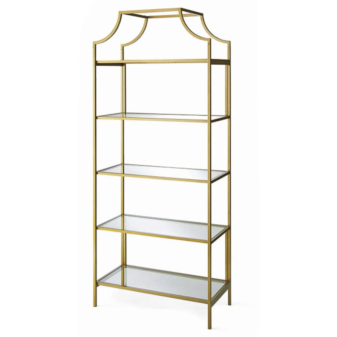 Shelves 5 Tier Gold