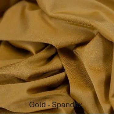Gold Spandex Linen