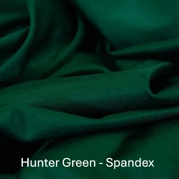 Hunter Green Spandex Linen