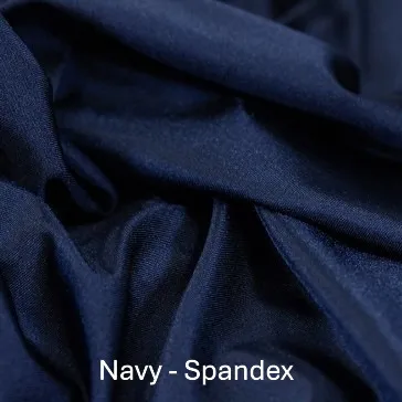 Navy Spandex Linen