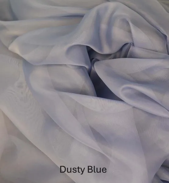 Sheer Drape Dusty Blue