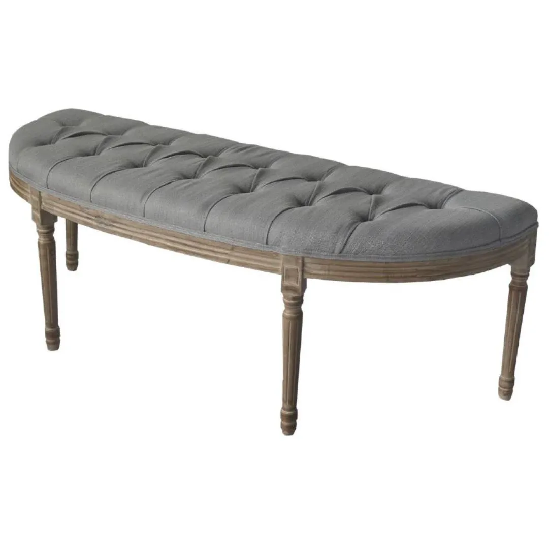 Bianca Curved Bench - Tufted