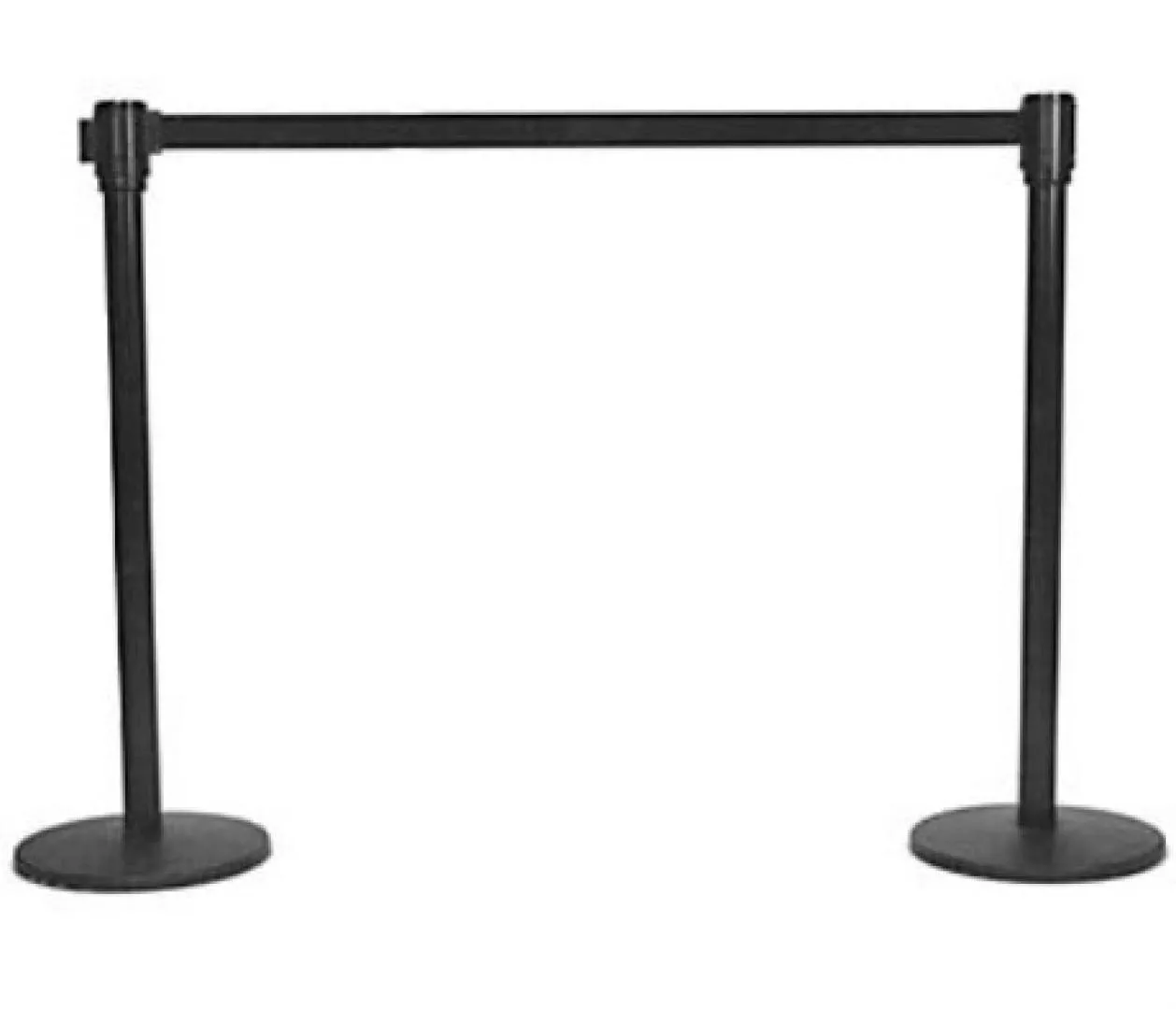 Black Retractable Stanchions