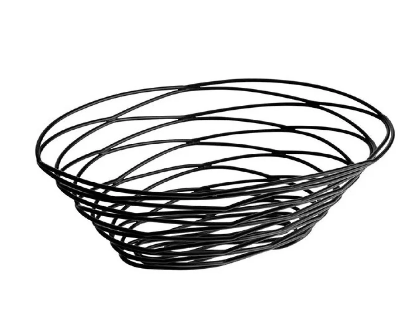 Bread Basket Black Metal