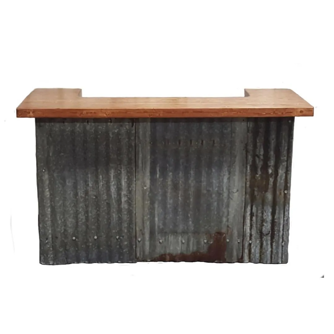 corrugated metal bar