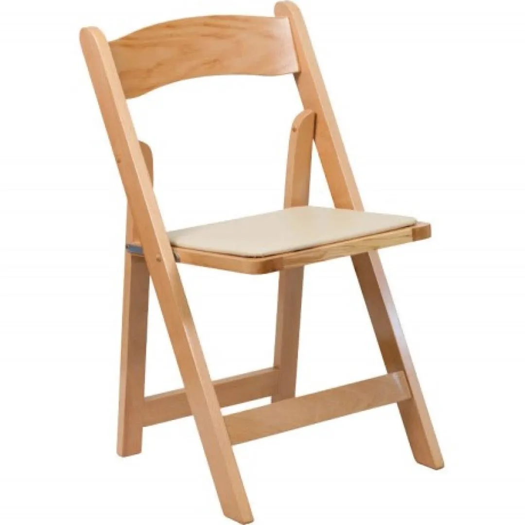 Natural Wood Folding Chairs