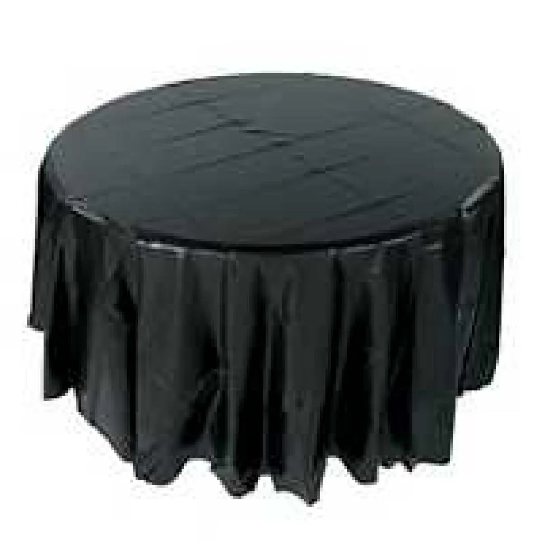 Round Vinyl Table Covers 84"