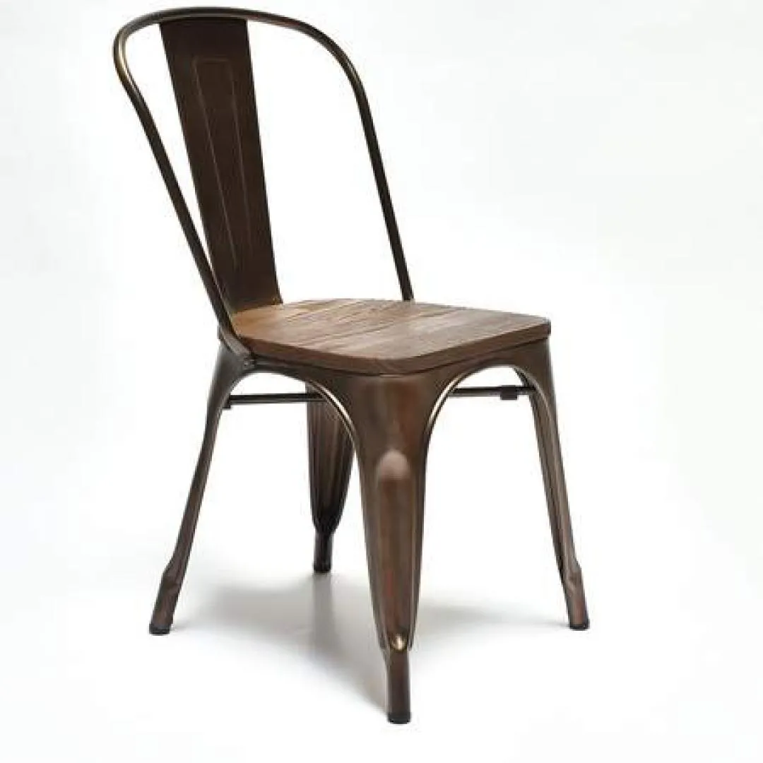 Metal-Rustic with Wood Chair