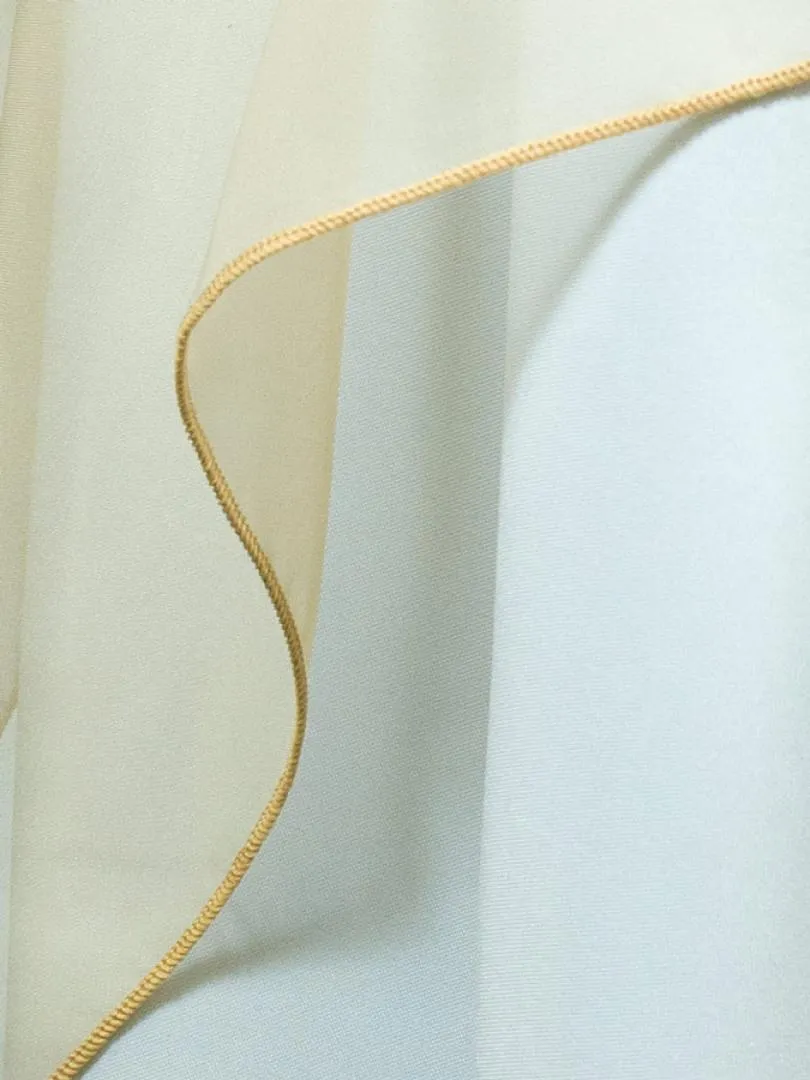 sheer drape champagne