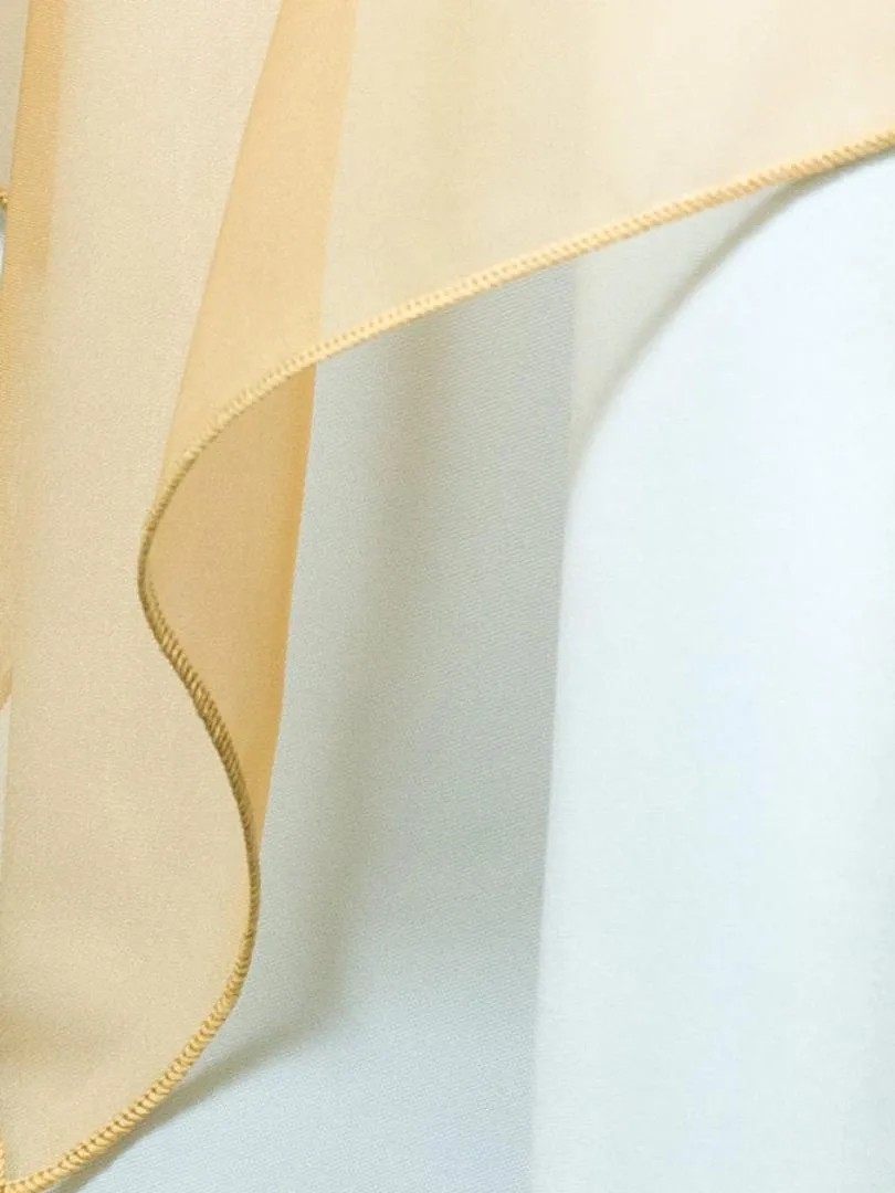 sheer drape gold
