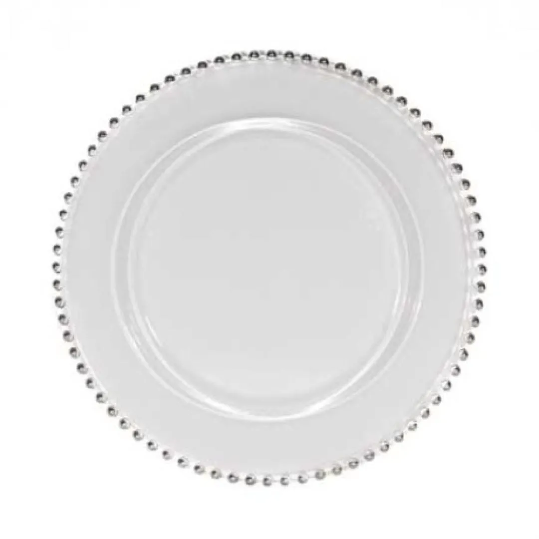 Silver Beaded Charger