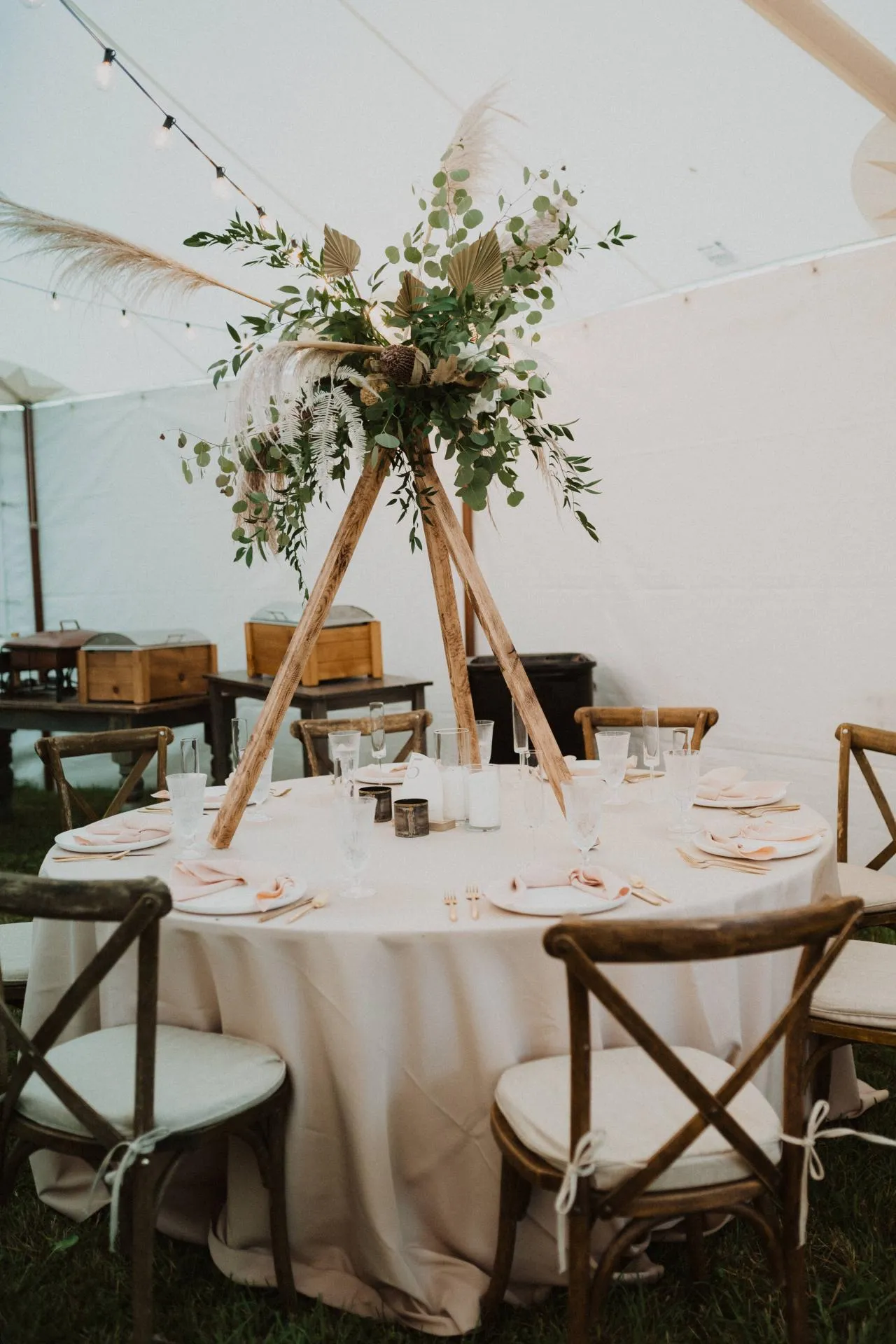 boho-chic-wedding-5 Boho chic sailcloth tent wedding